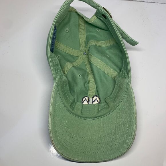 Life is Good Green Flip Flop Adjustable Strap Baseball Hat - Picture 6 of 8
